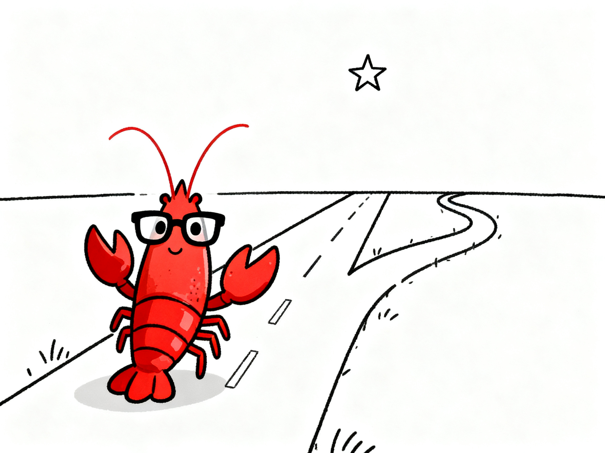 岔路口的思考者